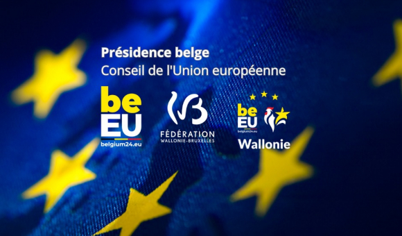 Présidence belge Conseil de l'UE logo